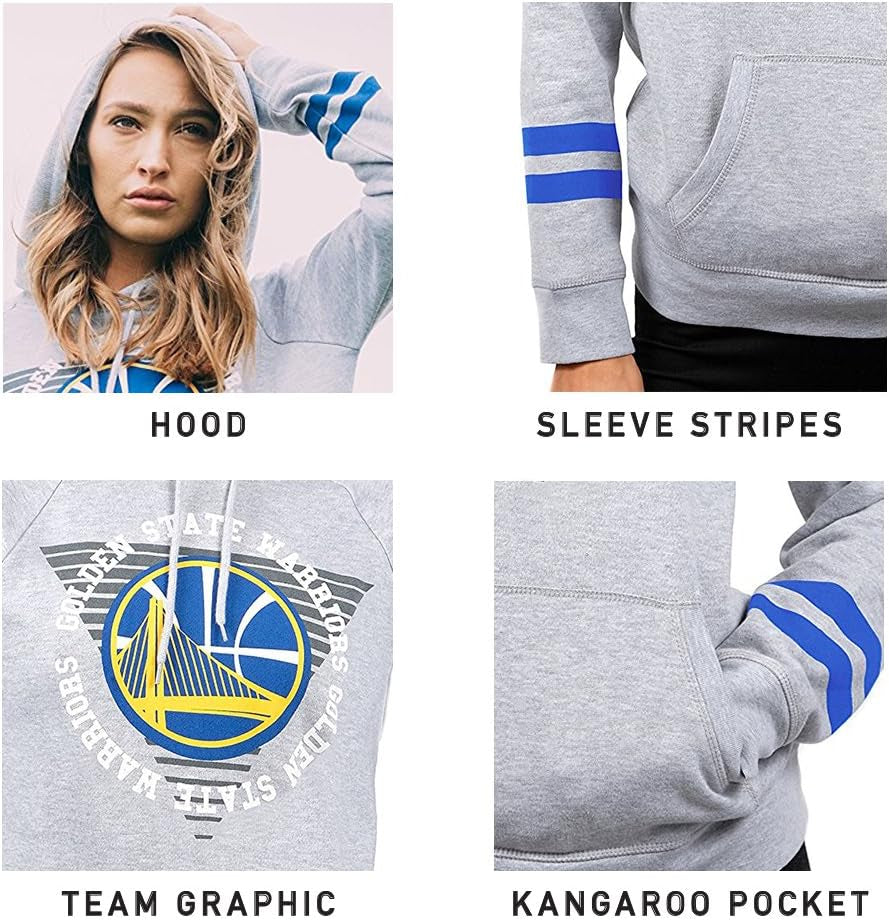 NBA Womens Soft Fleece Crop Top Pullover Hoodie Womens